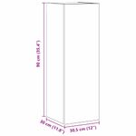 Casa si Gradina - Mobilier - Comode si corpuri - Comode - Set comoda TV cu raft Pe perete Altele 8 pcs Stejar negru 30.5 x 30 x 90 cm - Infinity.ro