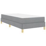Casa si Gradina - Mobilier - Paturi si accesorii - Paturi - Pat cu arcuri Taupe, Maro 80 x 200 cm Tesatura, Lemn Ingineresc - Infinity.ro