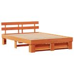 Casa si Gradina - Mobilier - Paturi si accesorii - Paturi - Cadru de pat Maro ceruit 140 x 200 cm Lemn de brad solid - Infinity.ro