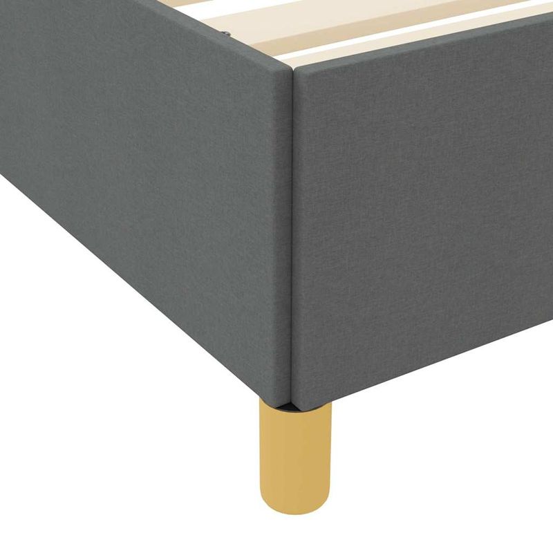 Casa si Gradina - Mobilier - Paturi si accesorii - Paturi - Pat cu arcuri Altele Gri inchis si Maro si Alb si Gri inchis - Infinity.ro