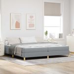 Casa si Gradina - Mobilier - Paturi si accesorii - Paturi - Pat cu arcuri Taupe, Maro 200 x 200 cm - Infinity.ro