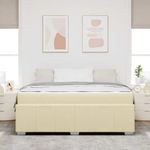 Casa si Gradina - Mobilier - Paturi si accesorii - Paturi - Cadru de pat Crem 180 x 200 cm tesatura - Infinity.ro