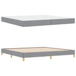 Casa si Gradina - Mobilier - Paturi si accesorii - Paturi - Pat cu arcuri Taupe, Maro 200 x 200 cm - Infinity.ro