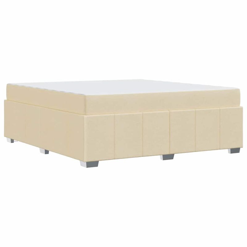 Casa si Gradina - Mobilier - Paturi si accesorii - Paturi - Cadru de pat Crem 180 x 200 cm tesatura - Infinity.ro