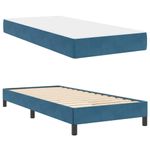 Casa si Gradina - Mobilier - Paturi si accesorii - Paturi - Pat boxspring cu saltea Albastru inchis 80 x 200 cm Catifea - Infinity.ro