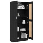 Casa si Gradina - Mobilier - Biblioteci si rafturi - Biblioteci - Dulap pentru carti Stejar negru 82.5 x 30.5 x 185 cm - Infinity.ro