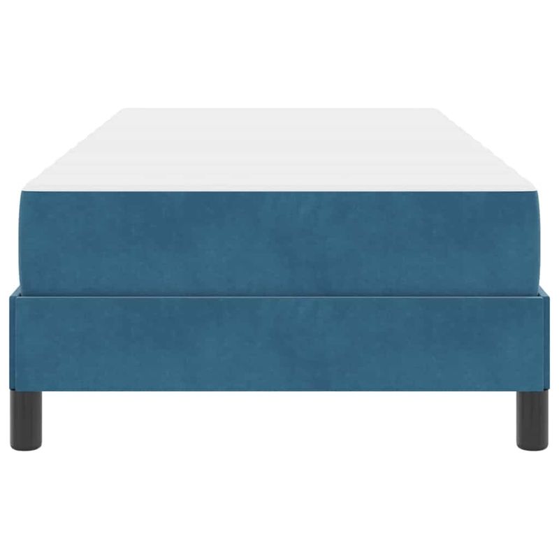 Casa si Gradina - Mobilier - Paturi si accesorii - Paturi - Pat boxspring cu saltea Albastru inchis 80 x 200 cm Catifea - Infinity.ro