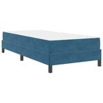 Casa si Gradina - Mobilier - Paturi si accesorii - Paturi - Pat boxspring cu saltea Albastru inchis 80 x 200 cm Catifea - Infinity.ro