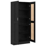Casa si Gradina - Mobilier - Biblioteci si rafturi - Biblioteci - Dulap pentru carti Stejar negru 82.5 x 30.5 x 185 cm - Infinity.ro