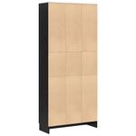 Casa si Gradina - Mobilier - Biblioteci si rafturi - Biblioteci - Dulap pentru carti Stejar negru 82.5 x 30.5 x 185 cm - Infinity.ro
