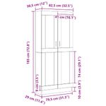 Casa si Gradina - Mobilier - Biblioteci si rafturi - Biblioteci - Dulap pentru carti Stejar negru 82.5 x 30.5 x 185 cm - Infinity.ro