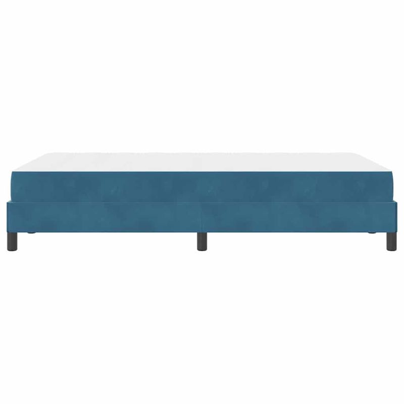 Casa si Gradina - Mobilier - Paturi si accesorii - Paturi - Pat boxspring cu saltea Albastru inchis 120 x 200 cm Catifea - Infinity.ro