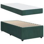 Casa si Gradina - Mobilier - Paturi si accesorii - Paturi - Cadru de pat cu saltea Altele Verde inchis 90 x 200 cm Catifea - Infinity.ro