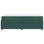 Casa si Gradina - Mobilier - Paturi si accesorii - Paturi - Cadru de pat cu saltea Altele Verde inchis 90 x 200 cm Catifea - Infinity.ro
