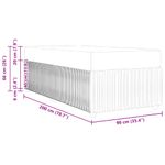 Casa si Gradina - Mobilier - Paturi si accesorii - Paturi - Cadru de pat cu saltea Altele Verde inchis 90 x 200 cm Catifea - Infinity.ro