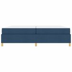 Casa si Gradina - Mobilier - Paturi si accesorii - Paturi - Pat cu arcuri Albastru si Albastru inchis si Alb 200 x 200 cm - Infinity.ro