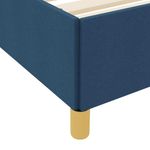 Casa si Gradina - Mobilier - Paturi si accesorii - Paturi - Pat cu arcuri Albastru si Albastru inchis si Alb 200 x 200 cm - Infinity.ro