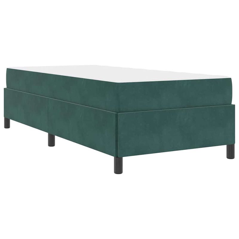 Casa si Gradina - Mobilier - Paturi si accesorii - Paturi - Cadru de pat Altele Alb si gri deschis 90 x 190 cm Catifea - Infinity.ro