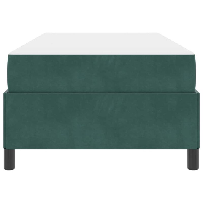Casa si Gradina - Mobilier - Paturi si accesorii - Paturi - Cadru de pat Altele Alb si gri deschis 90 x 190 cm Catifea - Infinity.ro