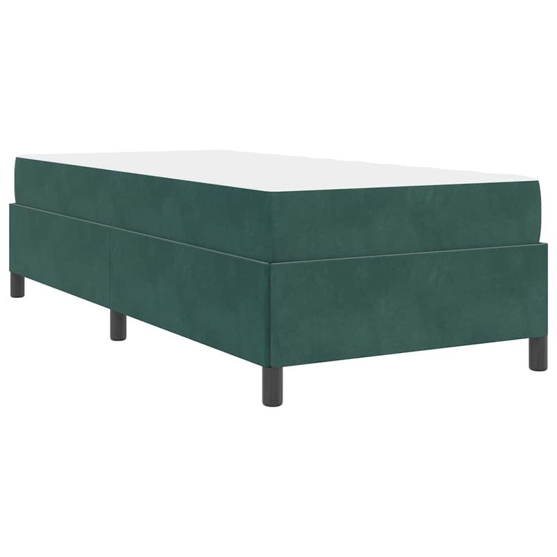 Casa si Gradina - Mobilier - Paturi si accesorii - Paturi - Cadru de pat Altele Alb si gri deschis 90 x 190 cm Catifea - Infinity.ro