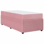 Casa si Gradina - Mobilier - Paturi si accesorii - Paturi - Cadru de pat cu saltea Altele Roz 80 x 200 cm Catifea - Infinity.ro