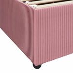 Casa si Gradina - Mobilier - Paturi si accesorii - Paturi - Cadru de pat cu saltea Altele Roz 80 x 200 cm Catifea - Infinity.ro
