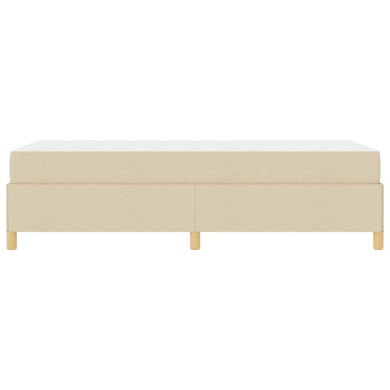 Casa si Gradina - Mobilier - Paturi si accesorii - Paturi - Pat cu arcuri Altele Negru si Maro si Alb 90 x 200 cm tesatura - Infinity.ro
