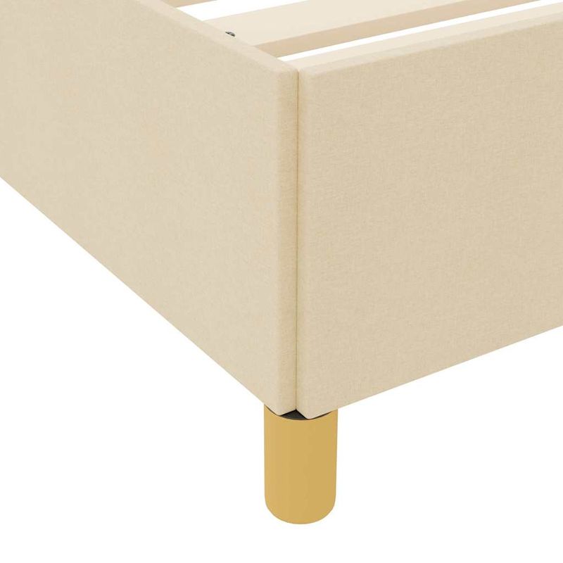 Casa si Gradina - Mobilier - Paturi si accesorii - Paturi - Pat cu arcuri Altele Negru si Maro si Alb 90 x 200 cm tesatura - Infinity.ro
