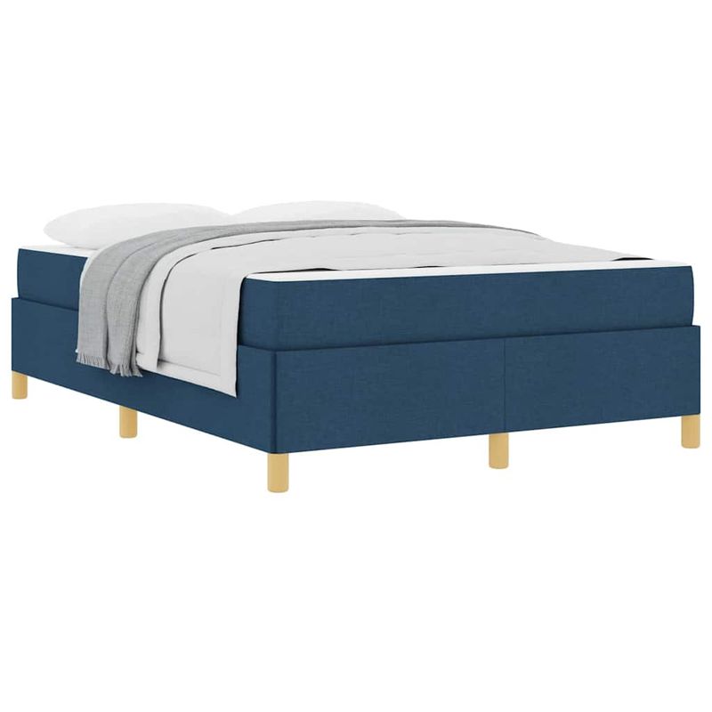 Casa si Gradina - Mobilier - Paturi si accesorii - Paturi - Pat cu arcuri Altele Negru si Maro si Alb 140 x 200 cm tesatura - Infinity.ro