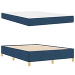 Casa si Gradina - Mobilier - Paturi si accesorii - Paturi - Pat cu arcuri Altele Negru si Maro si Alb 140 x 200 cm tesatura - Infinity.ro