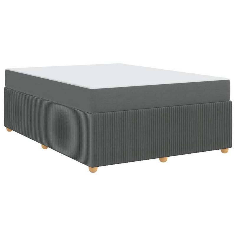 Casa si Gradina - Mobilier - Paturi si accesorii - Paturi - Cadru de pat Altele Gri inchis 140 x 200 cm tesatura - Infinity.ro