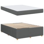 Casa si Gradina - Mobilier - Paturi si accesorii - Paturi - Cadru de pat Altele Gri inchis 140 x 200 cm tesatura - Infinity.ro