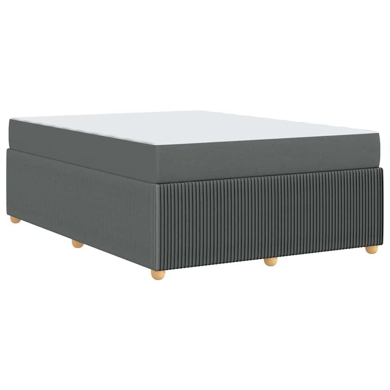 Casa si Gradina - Mobilier - Paturi si accesorii - Paturi - Cadru de pat Altele Gri inchis 140 x 200 cm tesatura - Infinity.ro