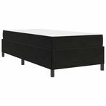 Casa si Gradina - Mobilier - Paturi si accesorii - Paturi - Cadru de pat Altele Negru si Alb si Negru 90 x 190 cm Catifea - Infinity.ro