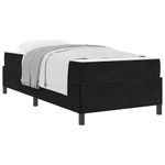 Casa si Gradina - Mobilier - Paturi si accesorii - Paturi - Cadru de pat Altele Negru si Alb si Negru 90 x 190 cm Catifea - Infinity.ro