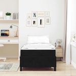 Casa si Gradina - Mobilier - Paturi si accesorii - Paturi - Cadru de pat Altele Negru si Alb si Negru 90 x 190 cm Catifea - Infinity.ro