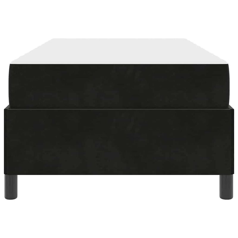 Casa si Gradina - Mobilier - Paturi si accesorii - Paturi - Cadru de pat Altele Negru si Alb si Negru 90 x 190 cm Catifea - Infinity.ro