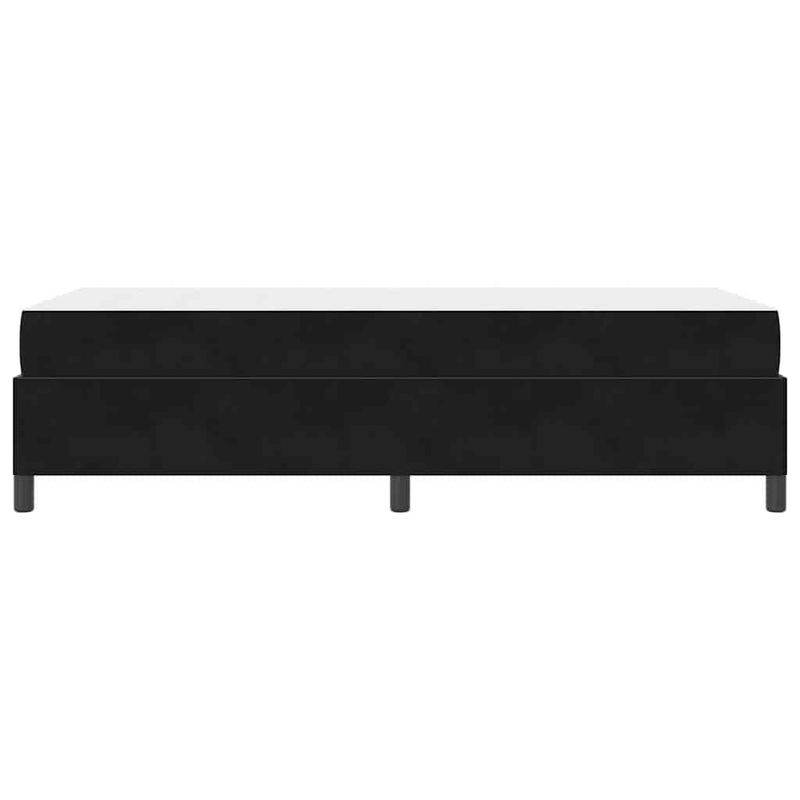 Casa si Gradina - Mobilier - Paturi si accesorii - Paturi - Cadru de pat Altele Negru si Alb si Negru 90 x 190 cm Catifea - Infinity.ro