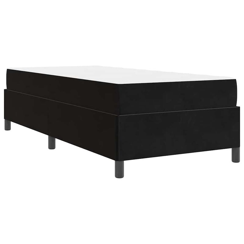 Casa si Gradina - Mobilier - Paturi si accesorii - Paturi - Cadru de pat Altele Negru si Alb si Negru 90 x 190 cm Catifea - Infinity.ro