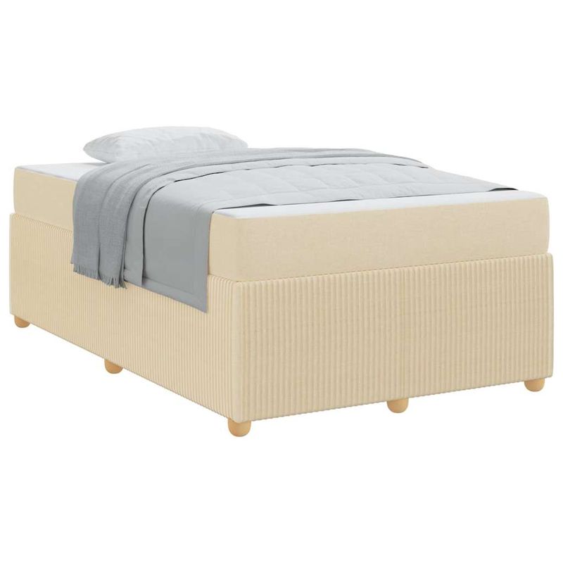 Casa si Gradina - Mobilier - Paturi si accesorii - Paturi - Cadru de pat Altele Crem 120 x 200 cm tesatura - Infinity.ro