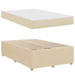 Casa si Gradina - Mobilier - Paturi si accesorii - Paturi - Cadru de pat Altele Crem 120 x 200 cm tesatura - Infinity.ro