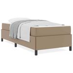 Casa si Gradina - Mobilier - Paturi si accesorii - Paturi - Cadru de pat cu saltea Cappuccino 90 x 190 cm Piele artificiala - Infinity.ro