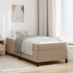 Casa si Gradina - Mobilier - Paturi si accesorii - Paturi - Cadru de pat cu saltea Cappuccino 90 x 190 cm Piele artificiala - Infinity.ro