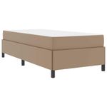 Casa si Gradina - Mobilier - Paturi si accesorii - Paturi - Cadru de pat cu saltea Cappuccino 90 x 190 cm Piele artificiala - Infinity.ro