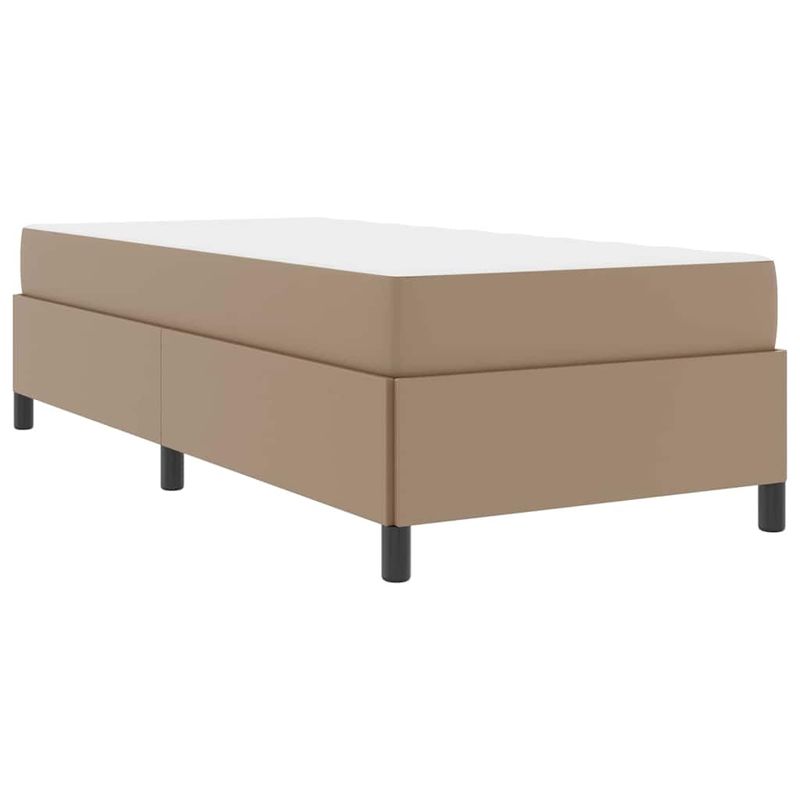 Casa si Gradina - Mobilier - Paturi si accesorii - Paturi - Cadru de pat cu saltea Cappuccino 90 x 190 cm Piele artificiala - Infinity.ro