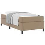 Casa si Gradina - Mobilier - Paturi si accesorii - Paturi - Cadru de pat cu saltea Cappuccino 90 x 190 cm Piele artificiala - Infinity.ro