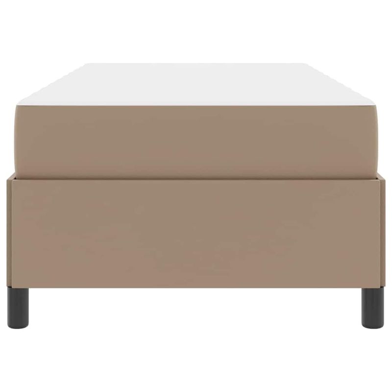 Casa si Gradina - Mobilier - Paturi si accesorii - Paturi - Cadru de pat cu saltea Cappuccino 90 x 190 cm Piele artificiala - Infinity.ro