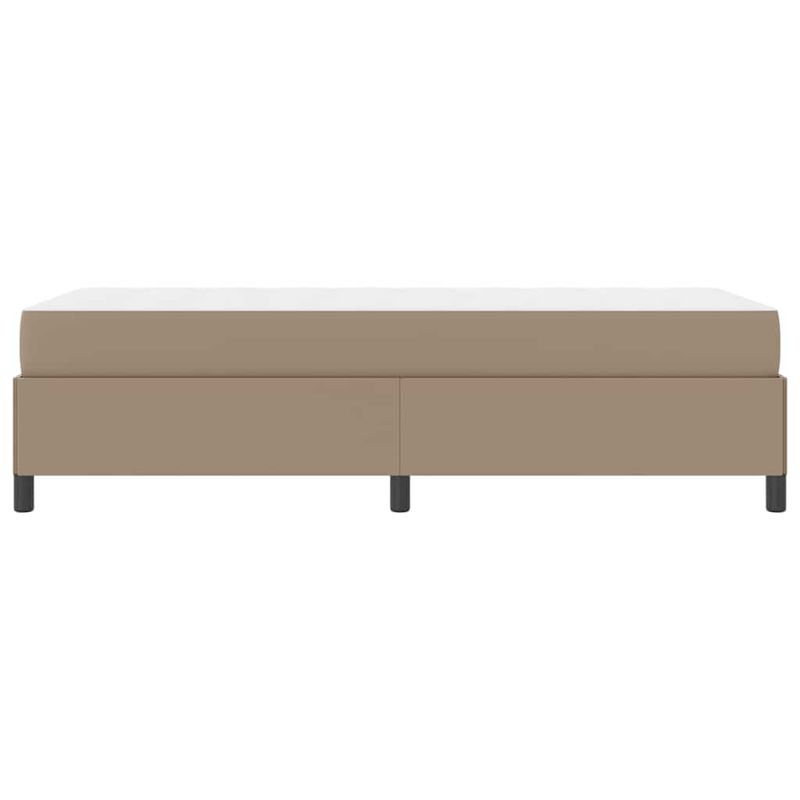 Casa si Gradina - Mobilier - Paturi si accesorii - Paturi - Cadru de pat cu saltea Cappuccino 90 x 190 cm Piele artificiala - Infinity.ro