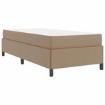 Casa si Gradina - Mobilier - Paturi si accesorii - Paturi - Cadru de pat cu saltea Cappuccino 90 x 190 cm Piele artificiala - Infinity.ro