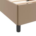 Casa si Gradina - Mobilier - Paturi si accesorii - Paturi - Cadru de pat cu saltea Cappuccino 90 x 190 cm Piele artificiala - Infinity.ro